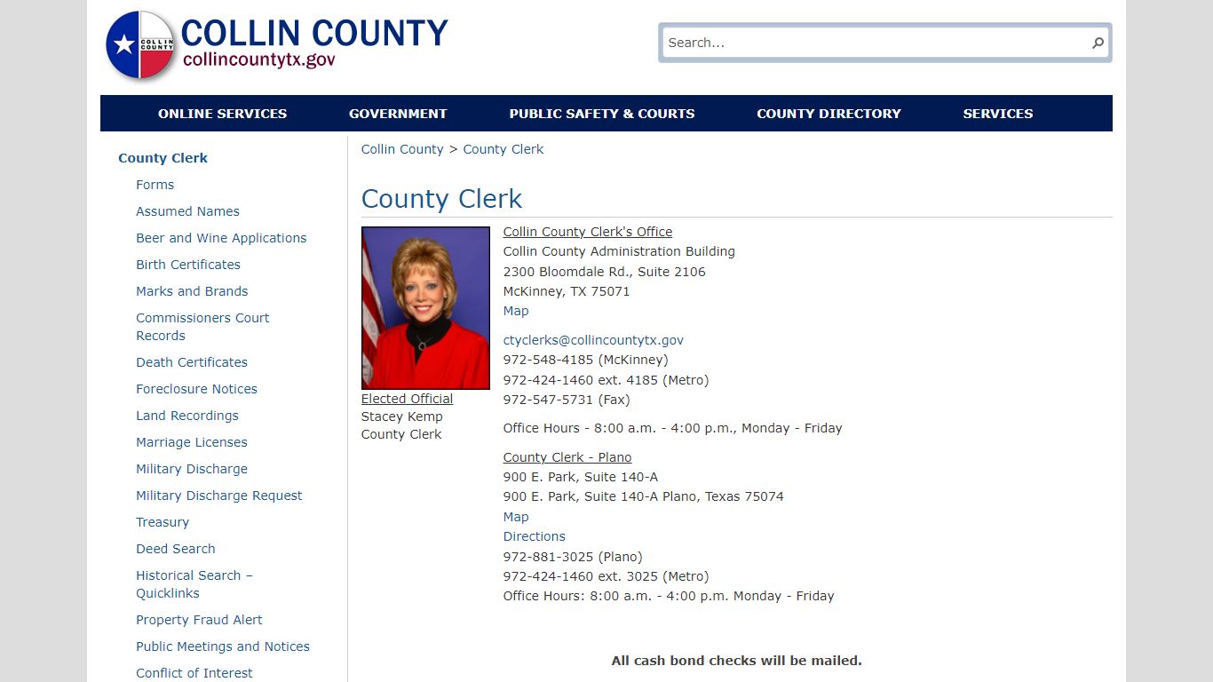 County Clerk - Collin County